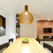 Natural Wood Hanging Lamp - Fesara
