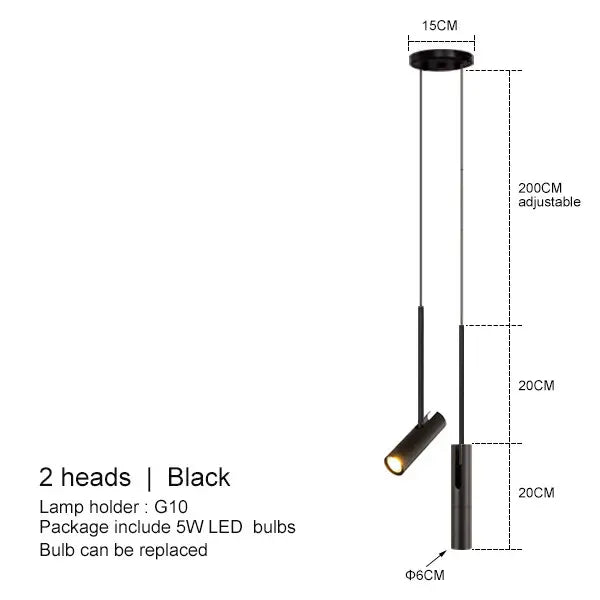 Stylish LED Hanging Bedroom Light
