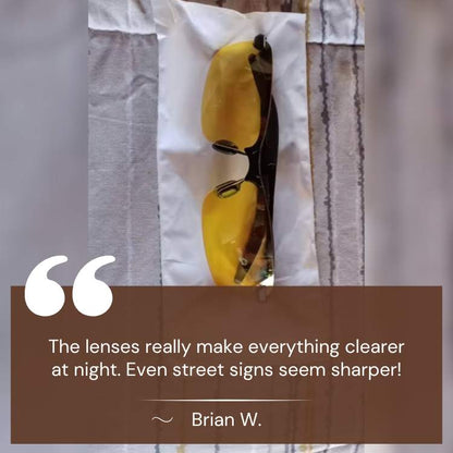 Anti Glare Night Vision Glasses with Yellow Lenses
