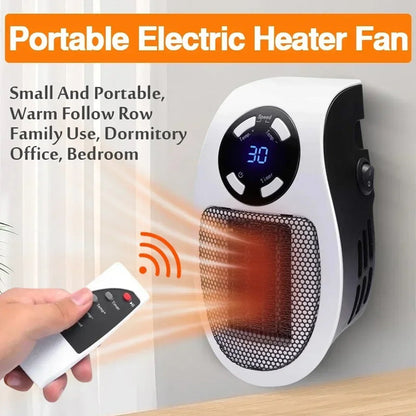 Compact Electric Space Heater with Digital Display