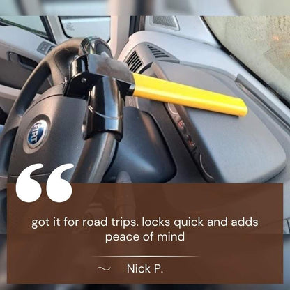 Heavy - Duty Universal Steering Wheel Lock - Steering Wheel Lock - Wild Eye Vision