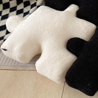 Soft Puzzle Print Throw Pillow