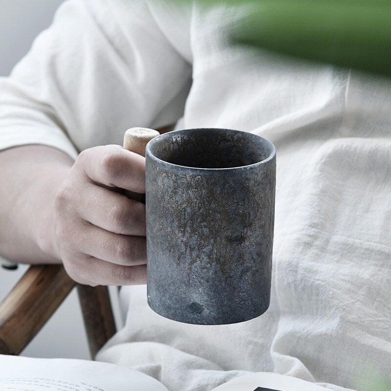 Vintage Style Ceramic Coffee Mug