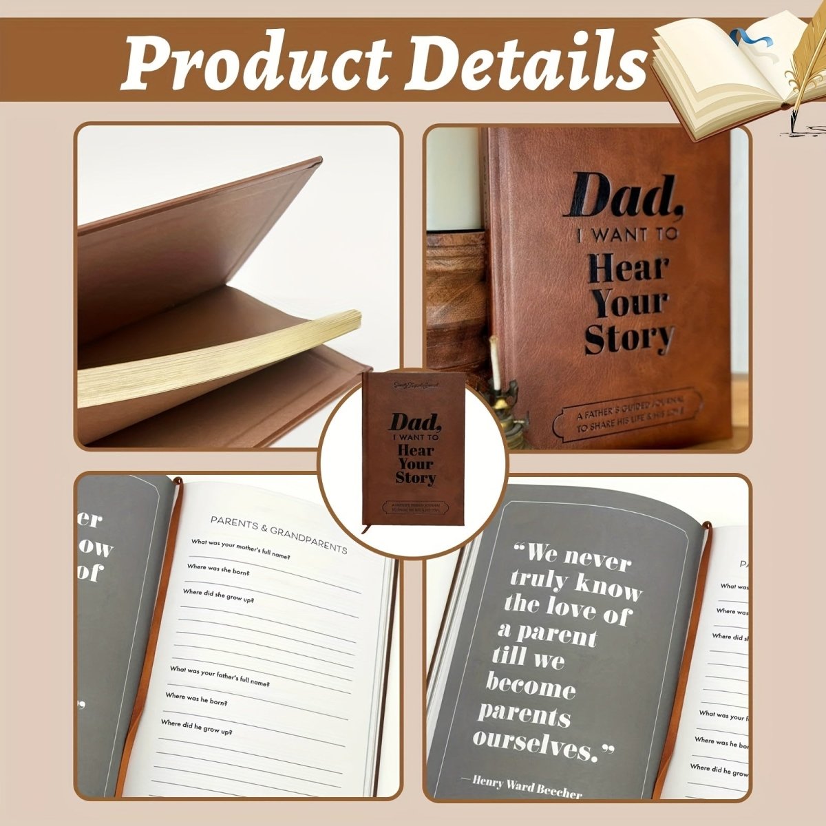Personalized Family History Keepsake Journal
