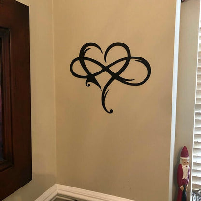 Romantic Metal Heart Wall Art Sculpture