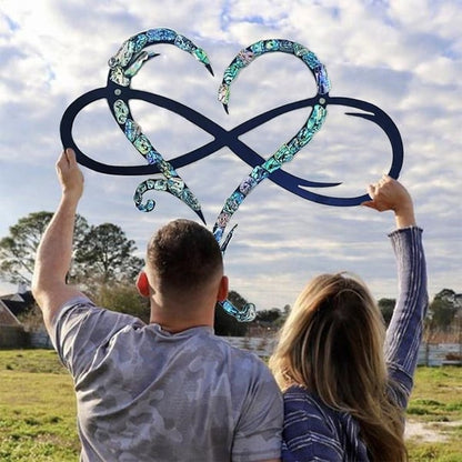 Romantic Metal Heart Wall Art Sculpture