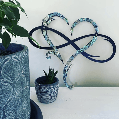 Romantic Metal Heart Wall Art Sculpture