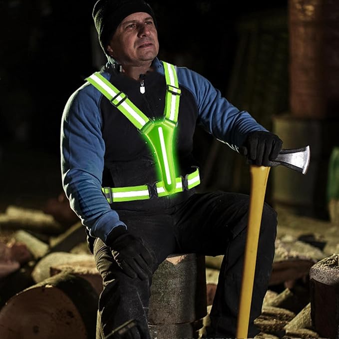 Bright Yellow Reflective Safety Vest - Fesara