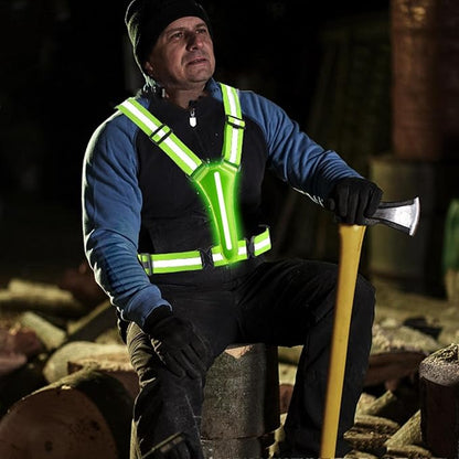 Bright Yellow Reflective Safety Vest - Fesara