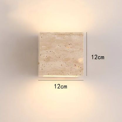 Simple Stone Outdoor LED Wall Sconce Light