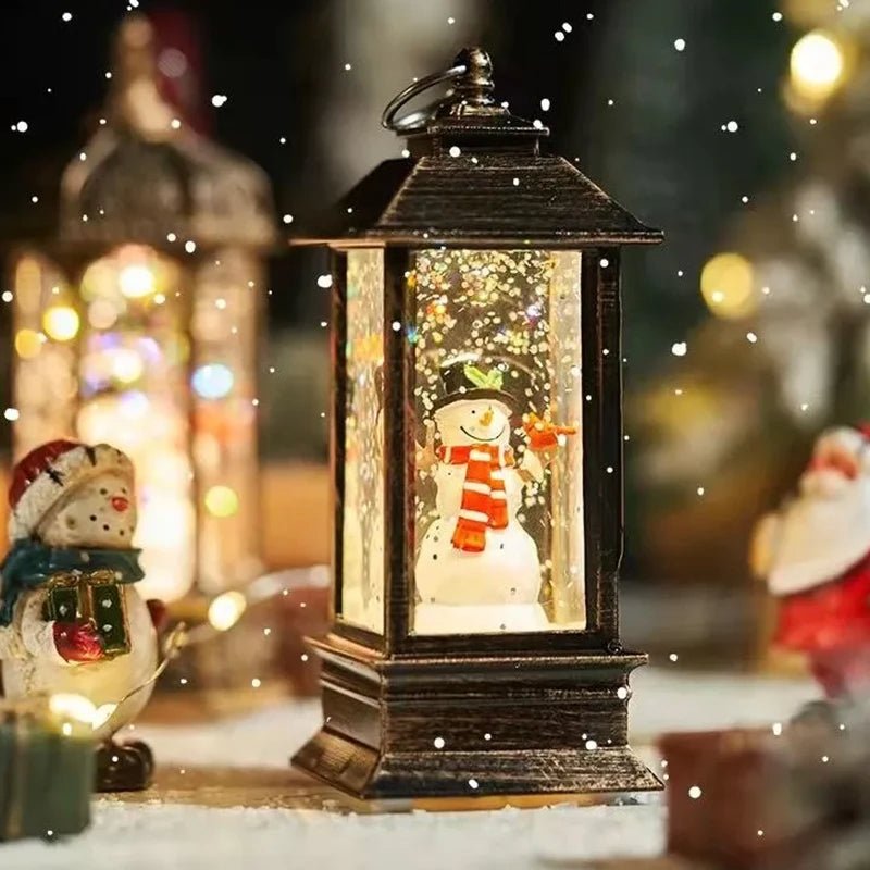 Traditional Christmas Globe Table Lamp