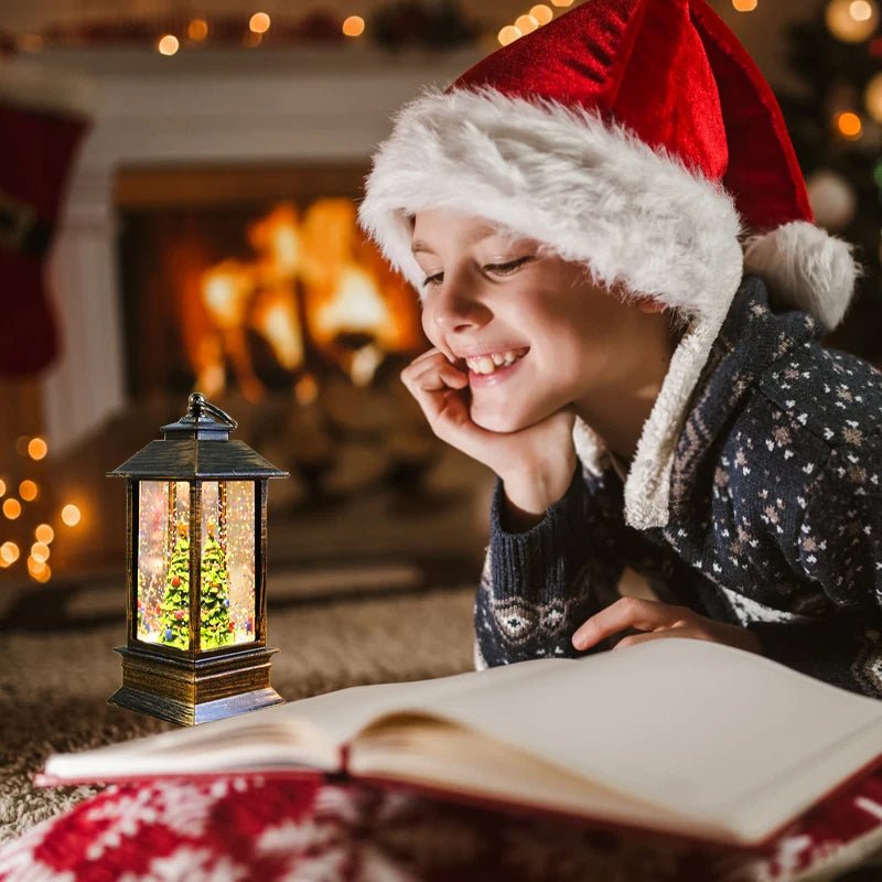 Traditional Christmas Globe Table Lamp