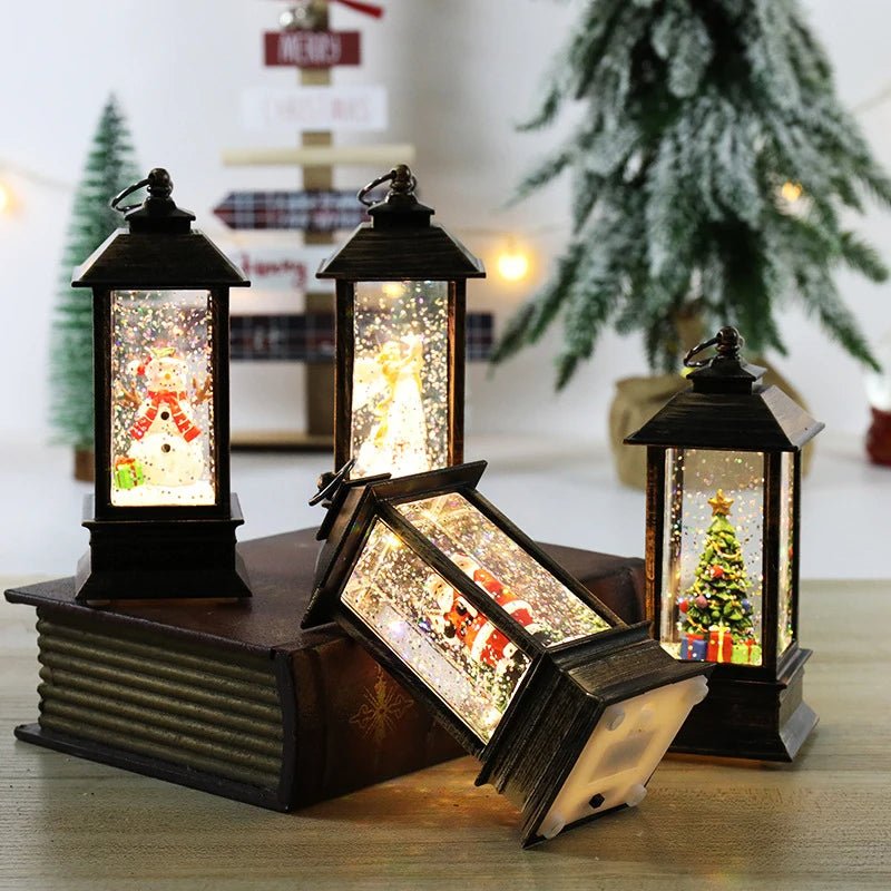 Traditional Christmas Globe Table Lamp