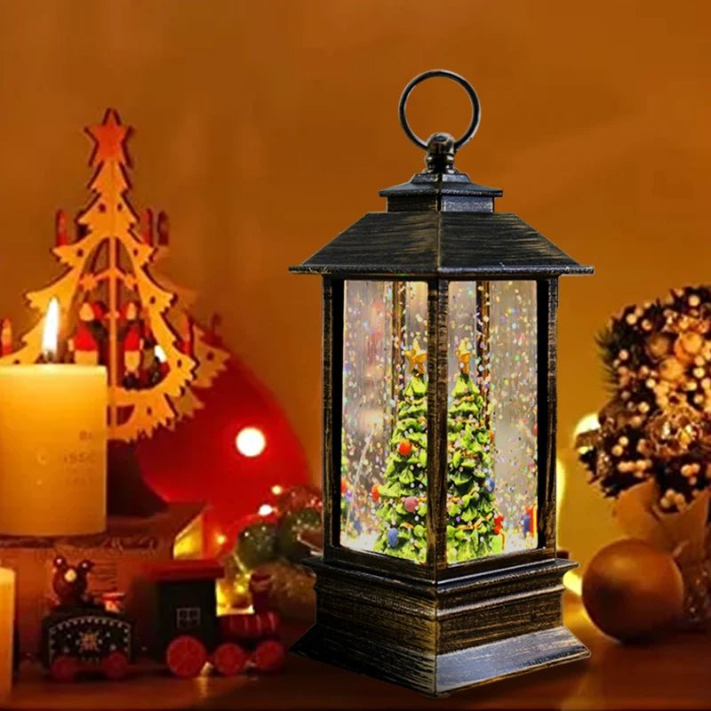 Traditional Christmas Globe Table Lamp