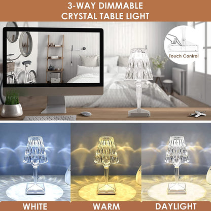Luxury Crystal LED Desk Lamp