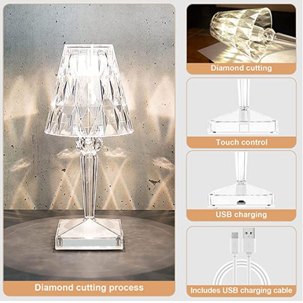 Luxury Crystal LED Desk Lamp