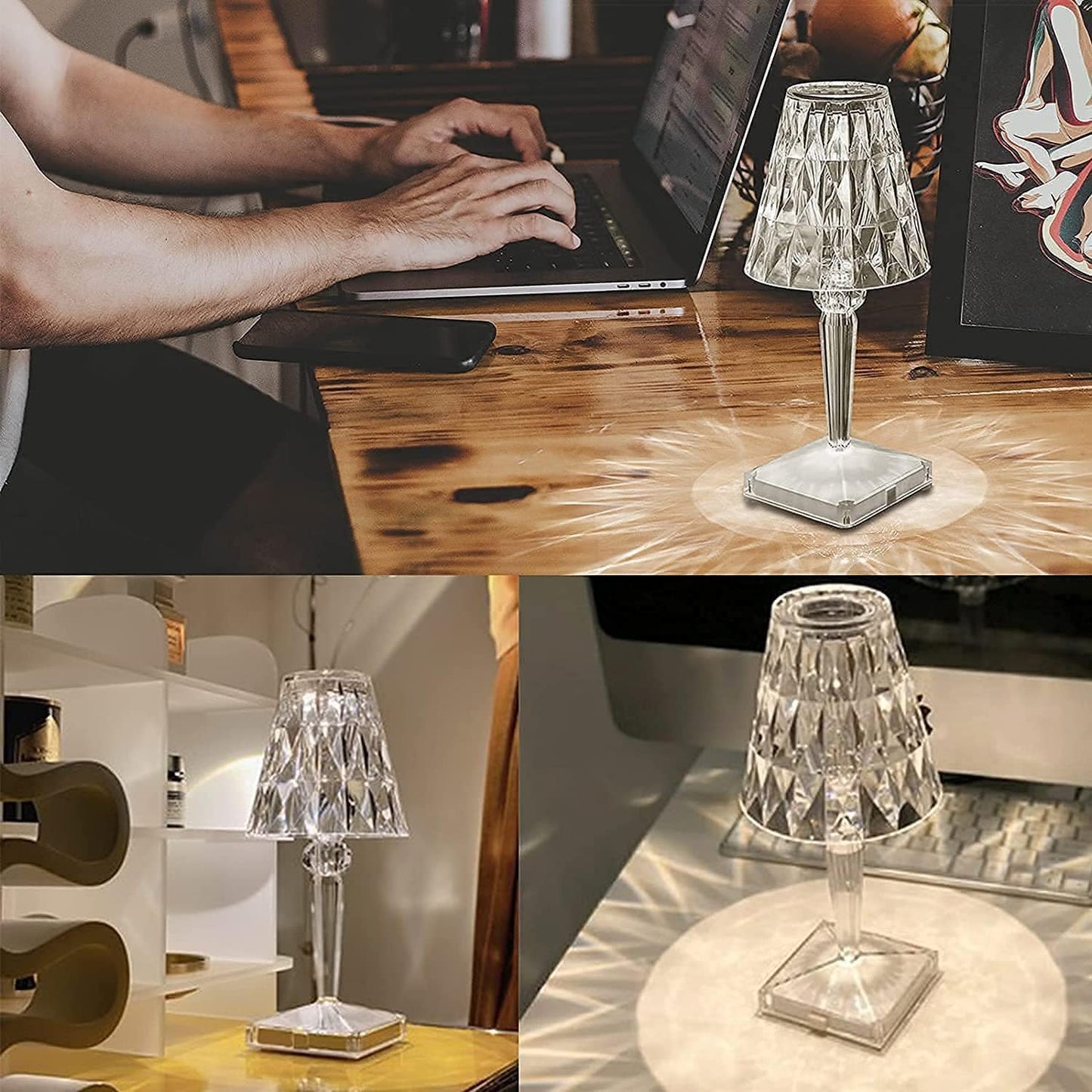Luxury Crystal LED Desk Lamp