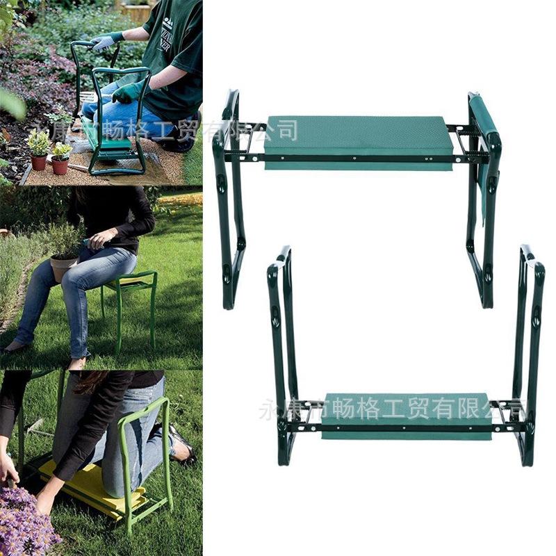 Portable Garden Kneeling Bench with Cushion