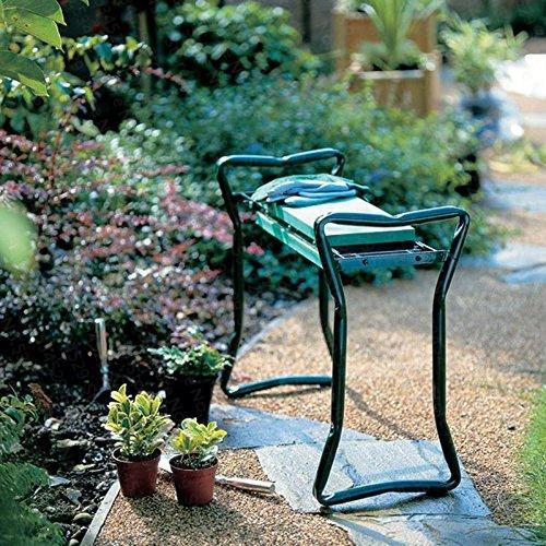 Portable Garden Kneeling Bench with Cushion