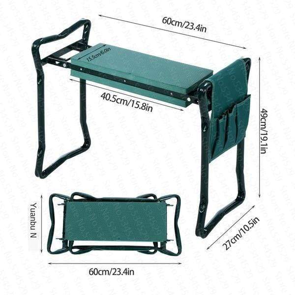 Portable Garden Kneeling Bench with Cushion