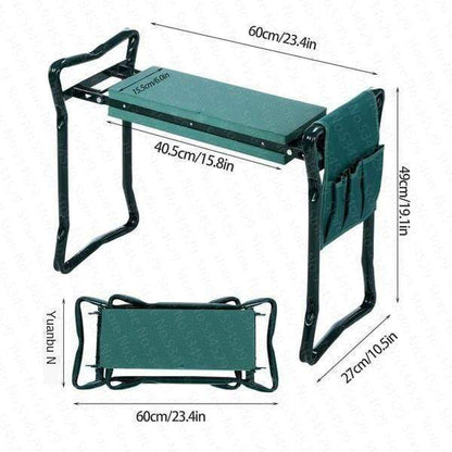 Portable Garden Kneeling Bench with Cushion
