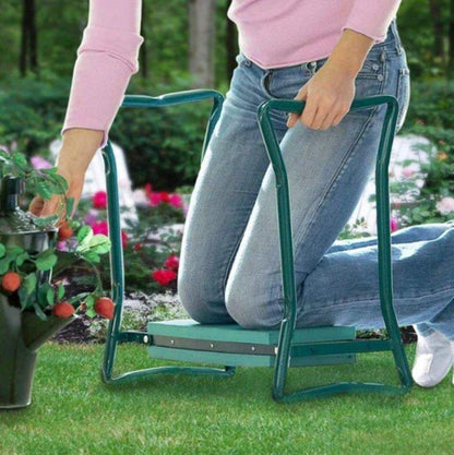 Portable Garden Kneeling Bench with Cushion