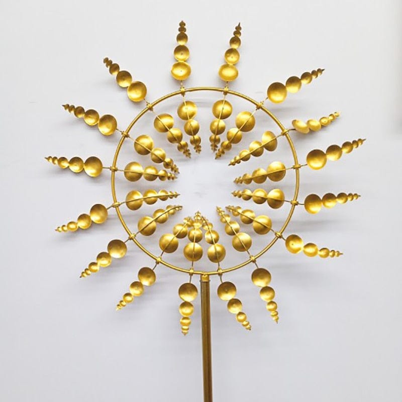 Decorative Metal Windmill Sculpture