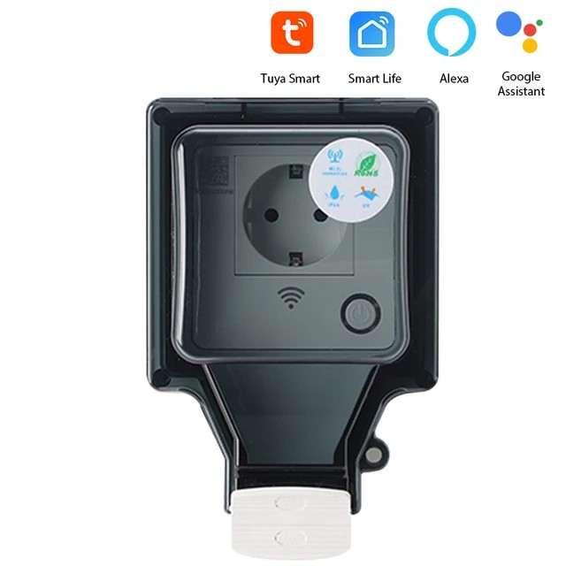 Wireless Outdoor Plug - Waterproof Smart Socket with WiFi Control