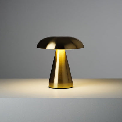 Contemporary Portable Battery Mushroom Table Lamp