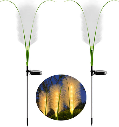 Green Solar Powered Garden Lamp