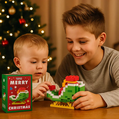 Colorful Christmas Figurine Building Blocks Set