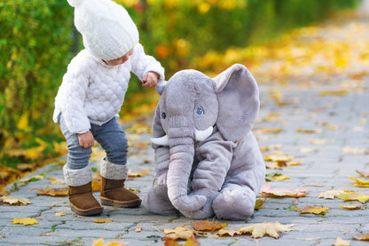 Soft Cute Elephant Throw Pillow for Baby & Kids