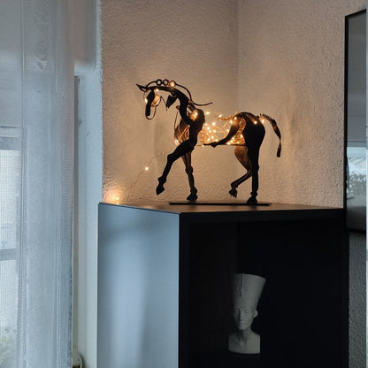 Unique Iron Horse Figurine Decoration