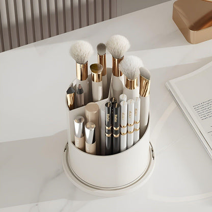 Rotating Makeup Brush Stand & Cosmetic Storage Case