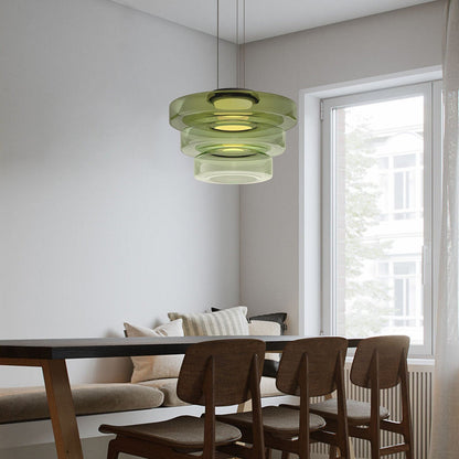 Stylish Glass Pendant Light in Retro Design
