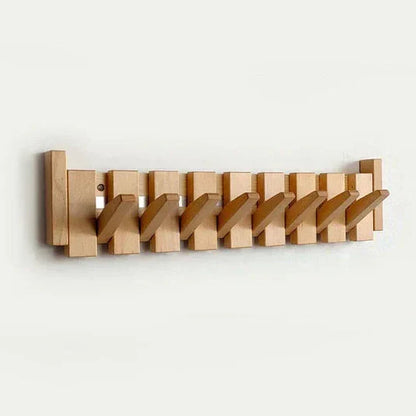 Compact Entryway Coat Rack with Collapsible Hooks