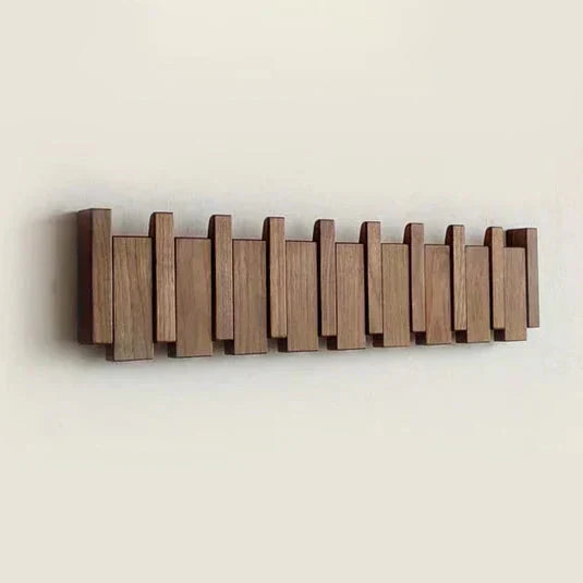 Compact Entryway Coat Rack with Collapsible Hooks