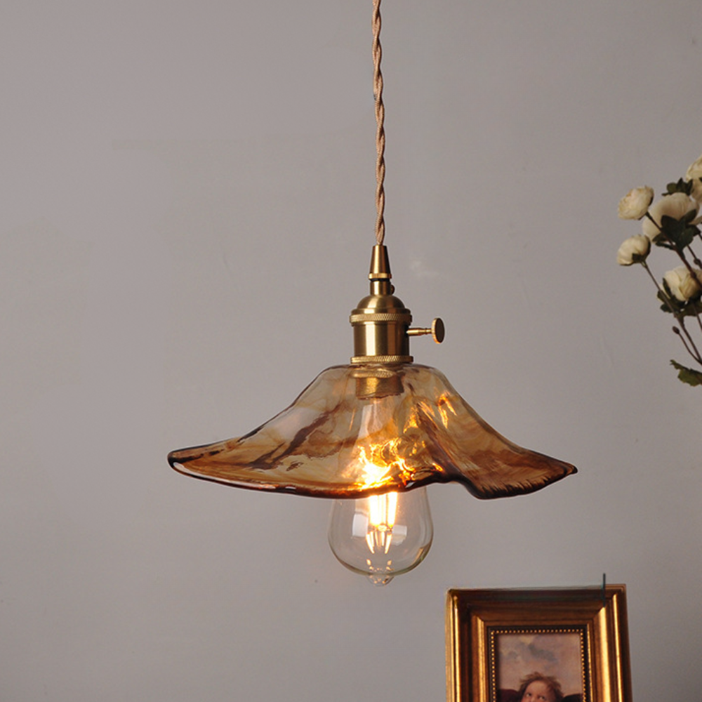 Classic Floral Hanging Lamp Fixture
