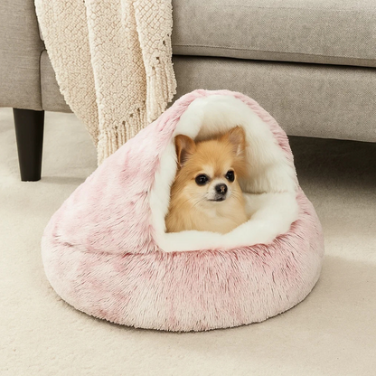 Cozy Pet Plush Dog Hut Bed