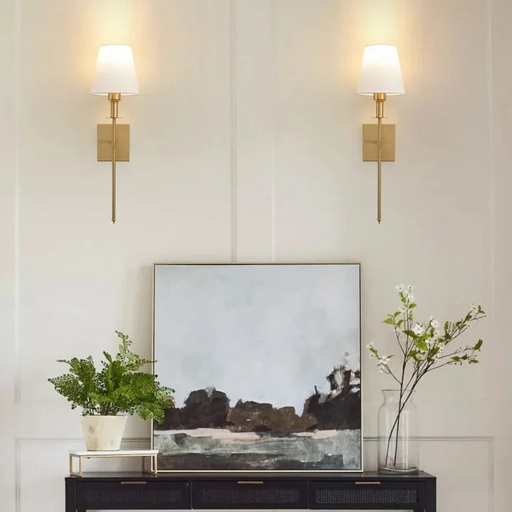 Battery Powered Wireless Wall Lamp Set of 2
