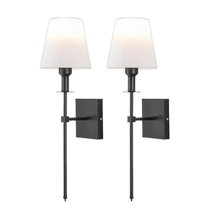 Battery Powered Wireless Wall Lamp Set of 2 - Fesara