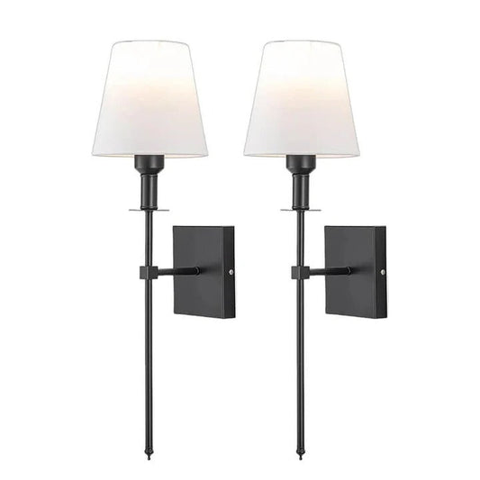 Battery Powered Wireless Wall Lamp Set of 2 - Fesara