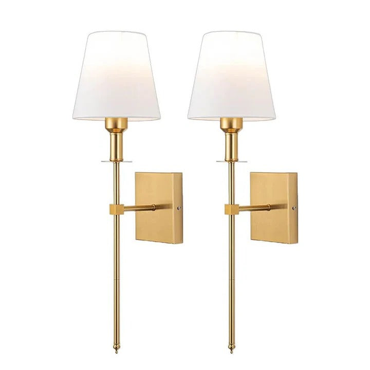 Battery Powered Wireless Wall Lamp Set of 2
