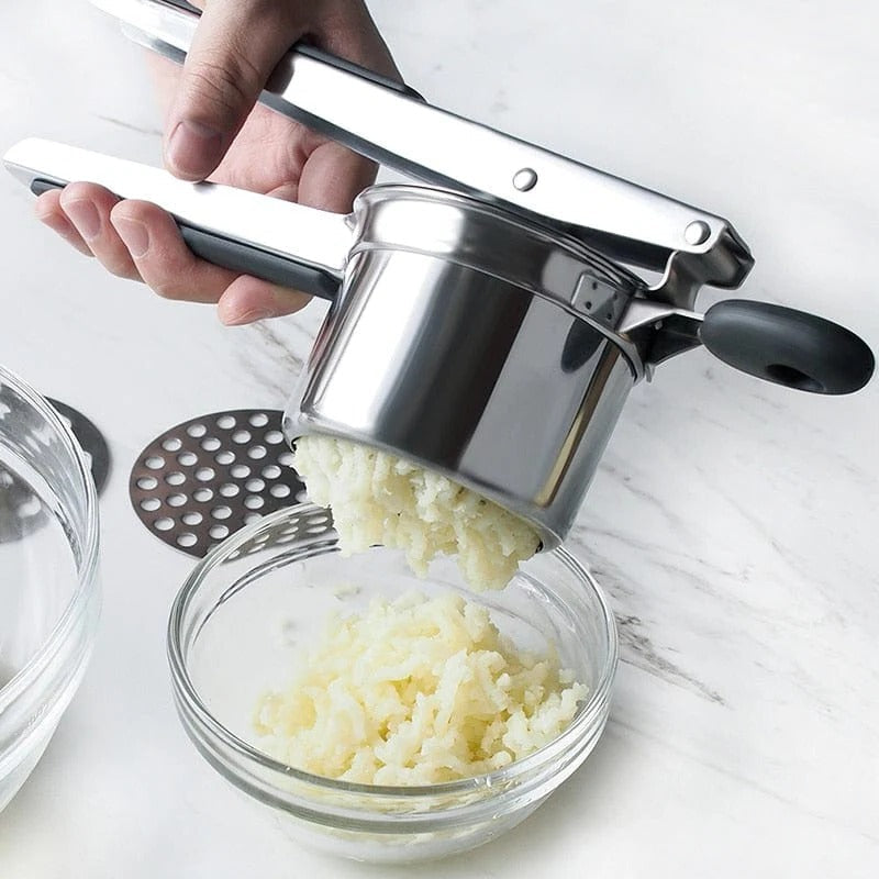 Premium Metal Potato Masher Kitchen Gadget - Fesara
