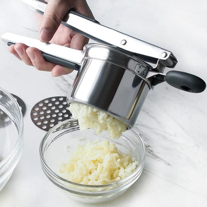 Premium Metal Potato Masher Kitchen Gadget - Fesara