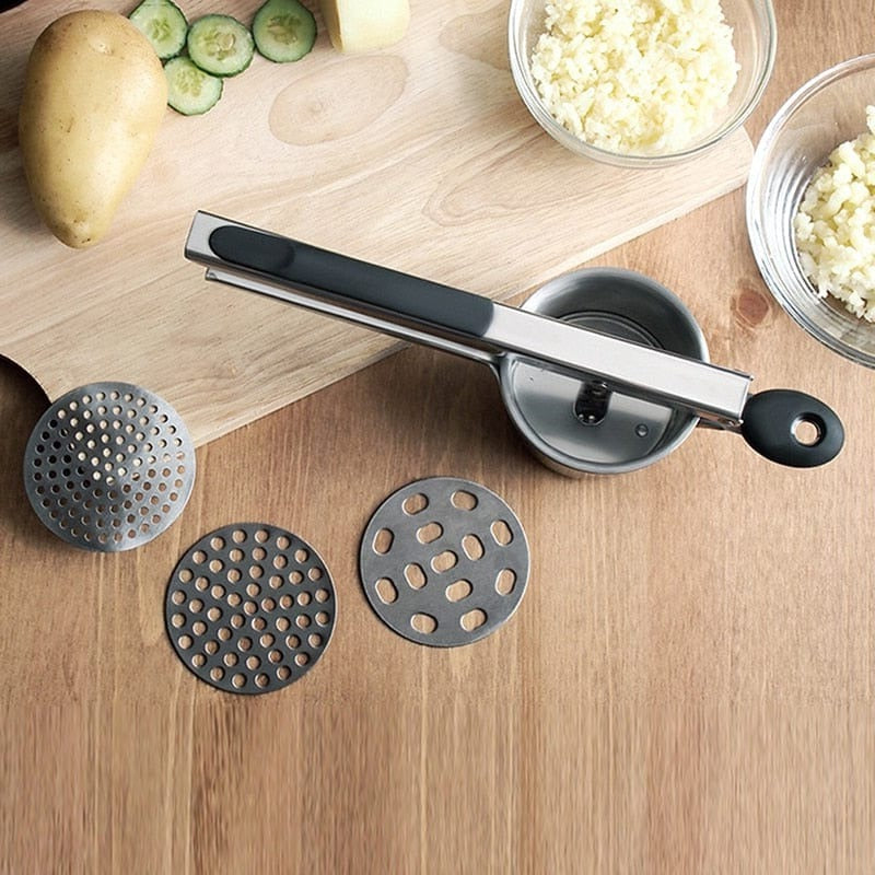 Premium Metal Potato Masher Kitchen Gadget