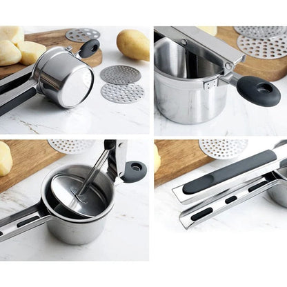 Premium Metal Potato Masher Kitchen Gadget