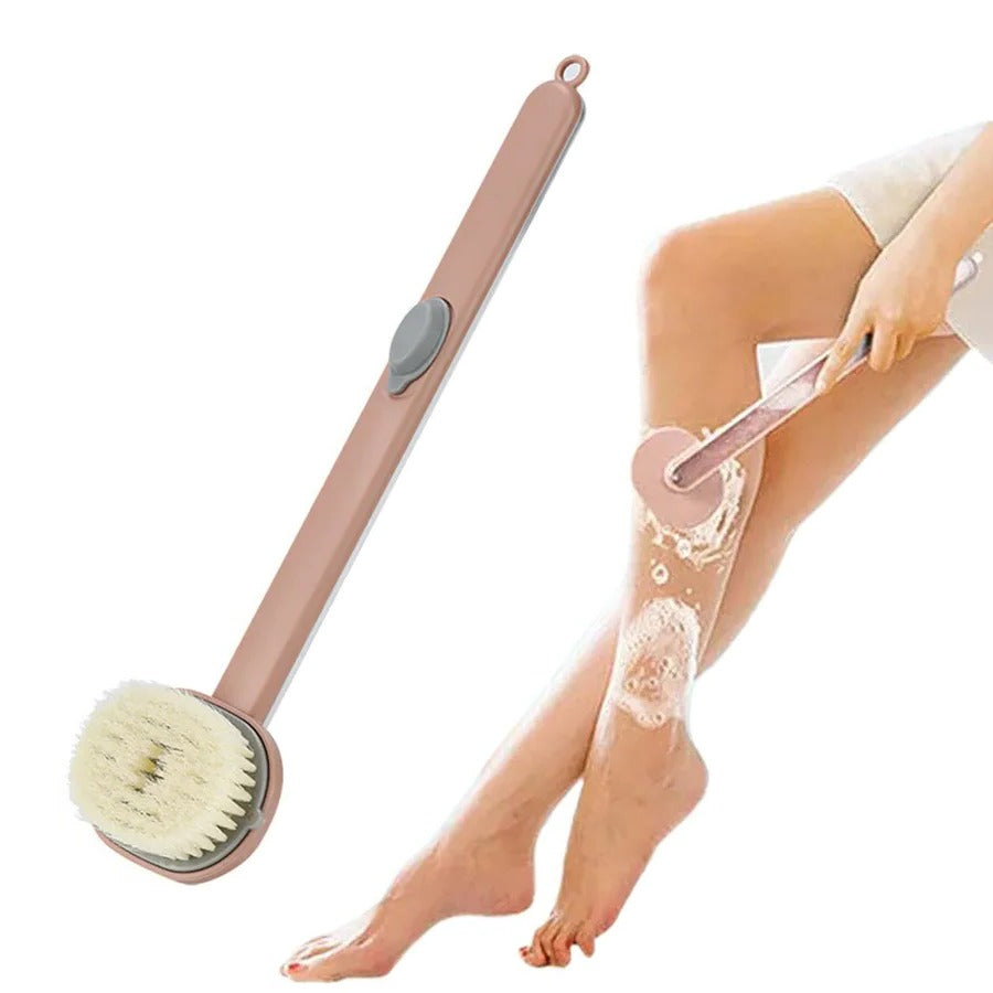 Exfoliating Back Scrubber with Long Handle for Shower - Fesara