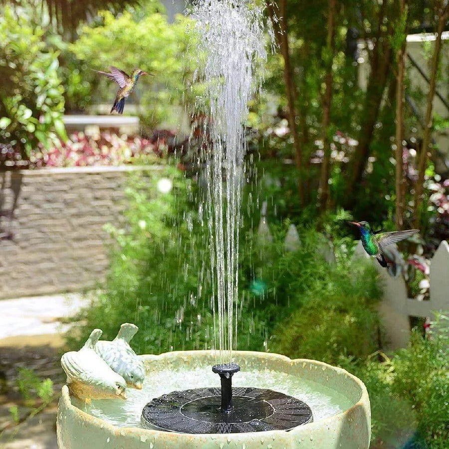 Solar Powered LED Water Fountain