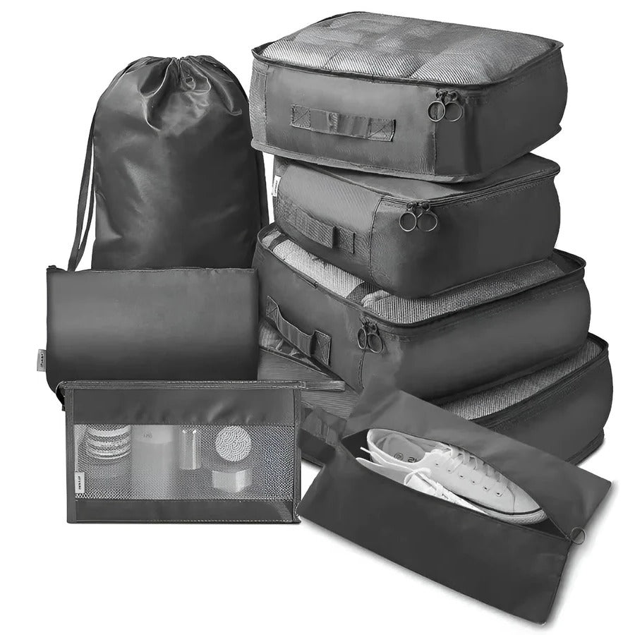 Compact 7 Piece Travel Packing Cube Set - Fesara